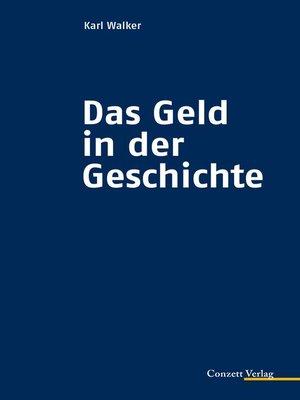 cover image of Das Geld in der Geschichte